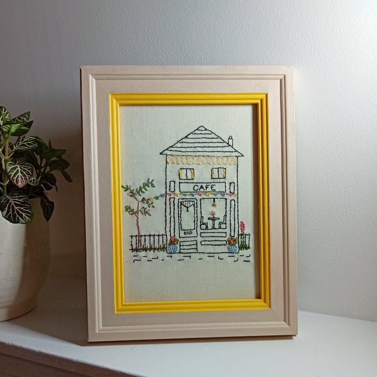 Hand Embroidered Framed Picture