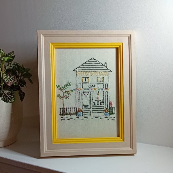 Hand Embroidered Framed Picture