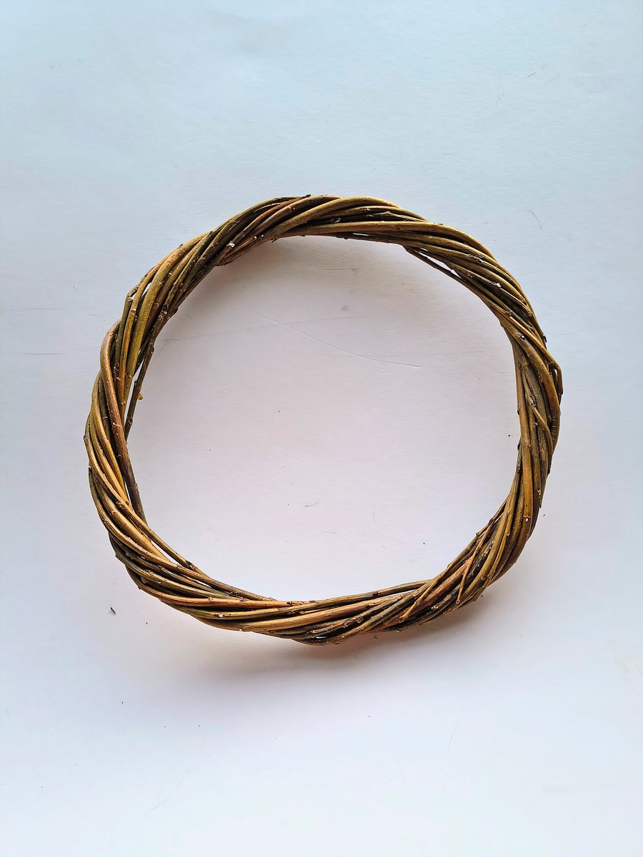 Willow wreath base, UK grown and handmade, for seasonal wreaths