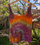 Tie dye cotton vest top (M 12-14) - Image 2