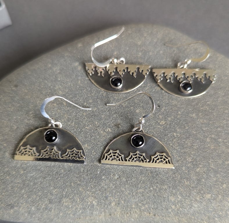 Halloween Sterling Silver Earrings 