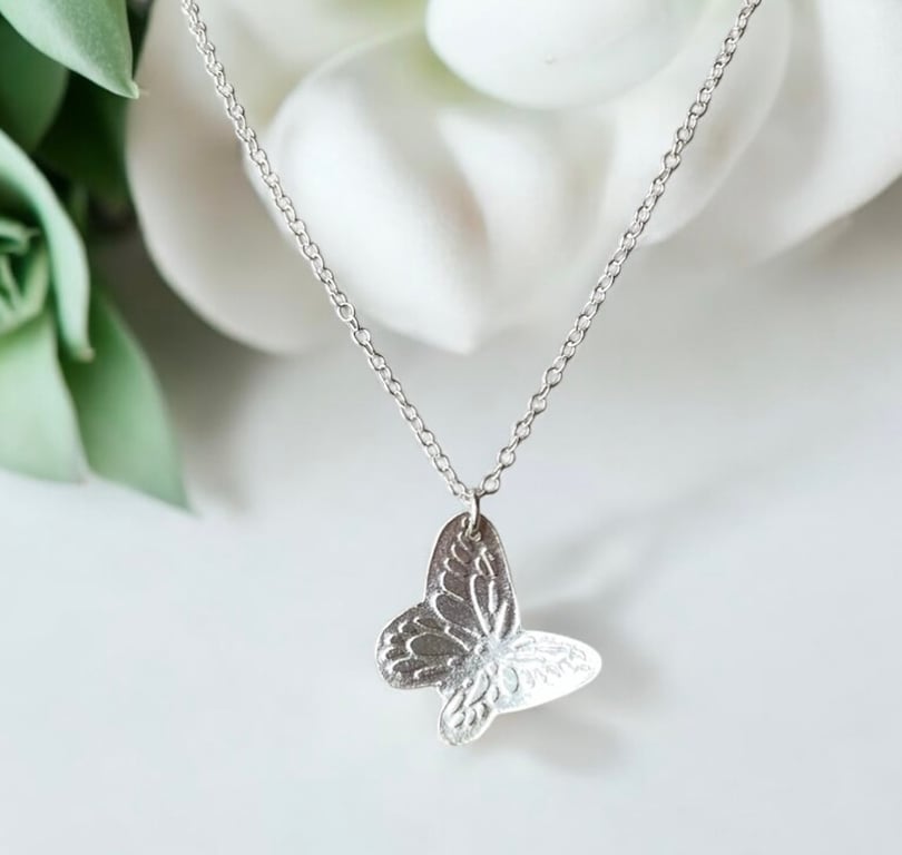 Silver Butterfly Necklace