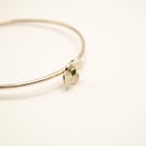 Jade Sterling Silver Bangle