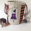 Halloween Matilda mouse sock knitters bag