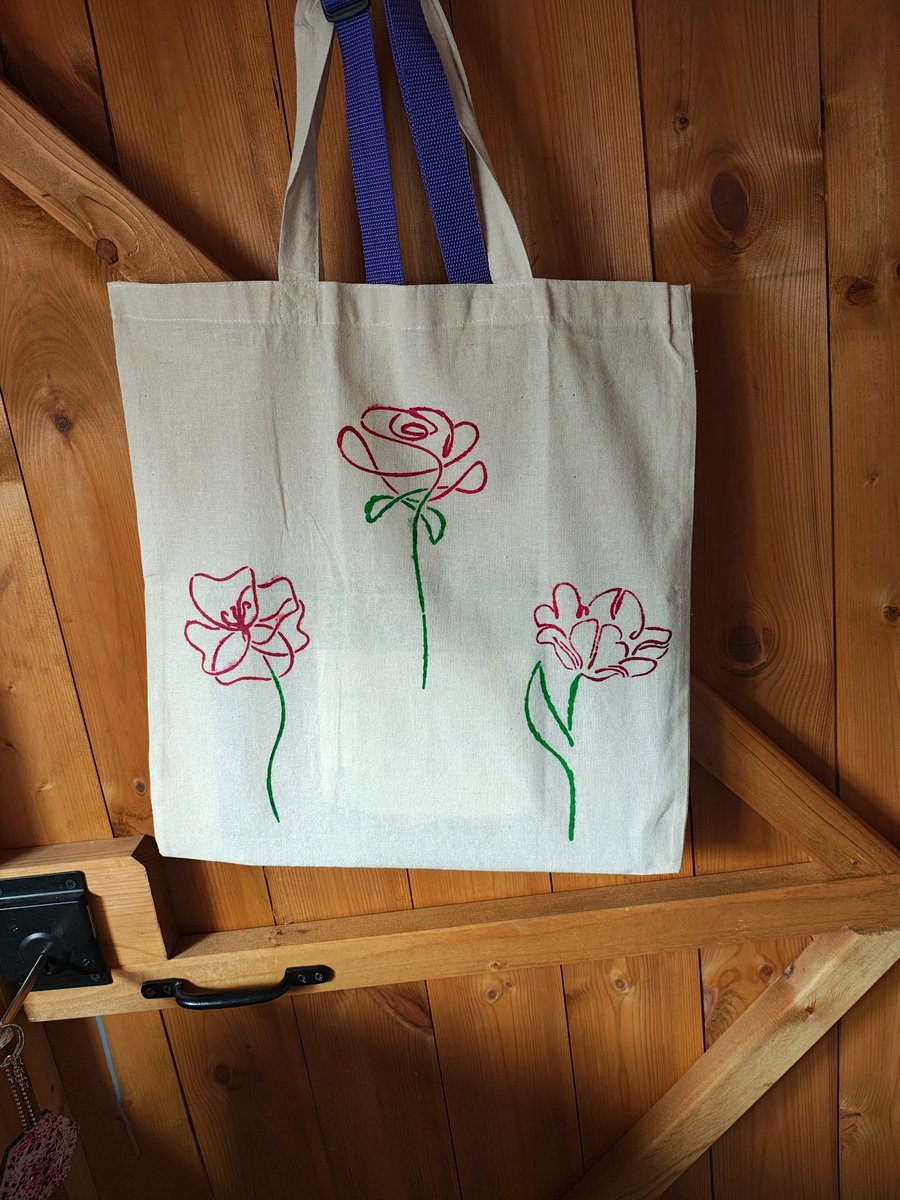 Hand painted tote bags 