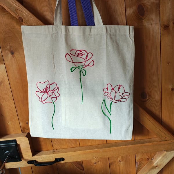 Hand painted tote bags 