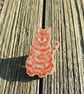 Ginger Cat Wooden Pin Brooch - Image 2
