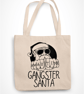 Gangster Santa  - Novelty Funny Christmas Tote Bag - Shopper Bag xmas Gift - Image 2