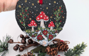 Christmas Slate Heart Decorations 
