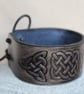 Leather Wrist Cuff, Leather Laced Bracelet, Celtic Knot Bracelet - Image 3