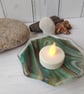 Unique Fused Glass Octagonal Trinket Dish