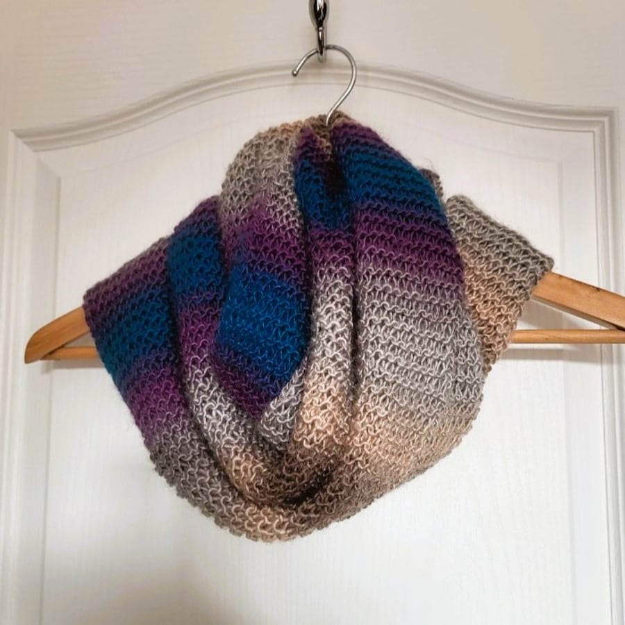 Scarf, Infinity Scarf, Snood, Cowl,  Neck Warmer beautifully hand knitted 