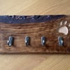 Live Edge Rustic Dog Lead Hooks