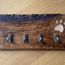 Live Edge Rustic Dog Lead Hooks