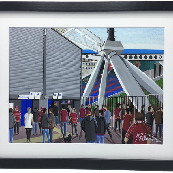 Huddersfield. Framed & Unframed Giants Art Print, Rugby Club, Kirkless Gift