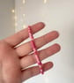 Pink Single Seed Beaded Bracelet