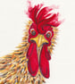 Rooster being curious, print of an Original painting - Image 1