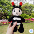 Crochet ladybird soft toy. Ladybird plushie. Ladybird toy. UKCA tested soft toy.