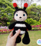 Crochet ladybird soft toy. Ladybird plushie. Ladybird toy. UKCA tested soft toy.