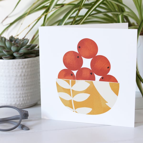 Orange Bowl Greetings Card