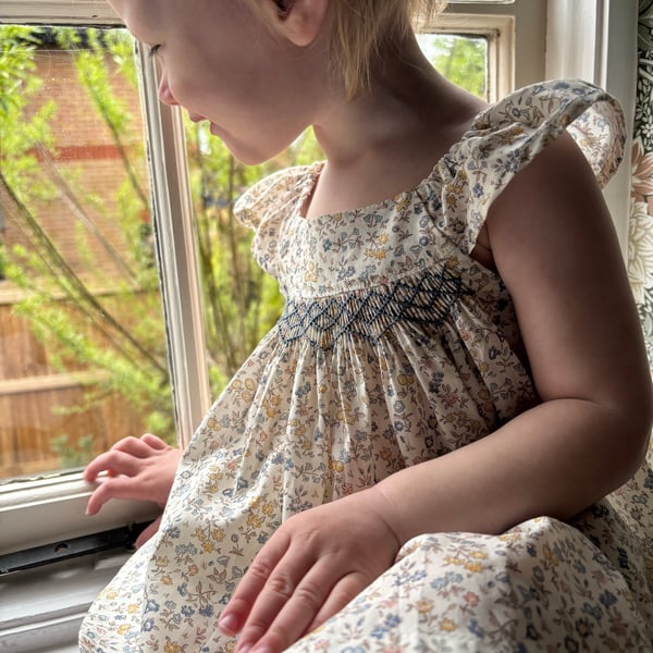 Sweet meadow hand smock liberty blouse