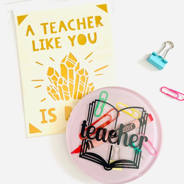 Thank you teacher gift, end of term teacher gift, teacher card, gift for teacher