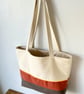 Colour Block Tote Bag - Copper Canopy, Handmade in Bristol - Image 6