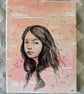 Faded Portrait Original Watercolour Illustration - Image 2