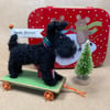 Mini Scotty Dog in a Christmas Tin