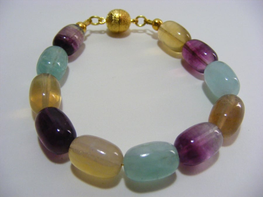 Fluorite Gemstone Bracelet