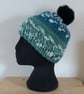 Knitted ' Nordic' Beanie Hat