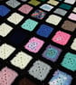 Hand crocheted King size traditional vintage style granny square blanket   - Image 4