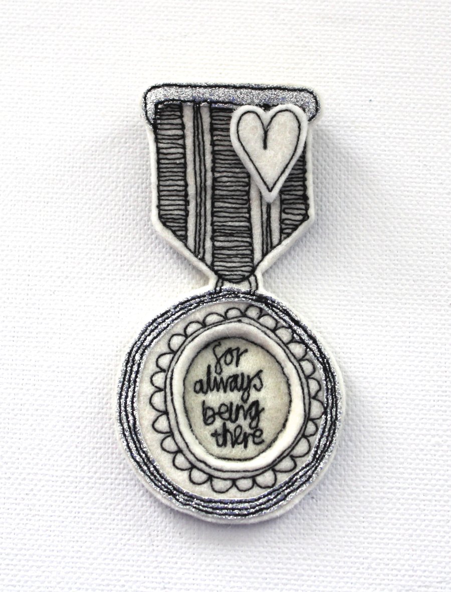 'For Always Being There' - Reward Brooch