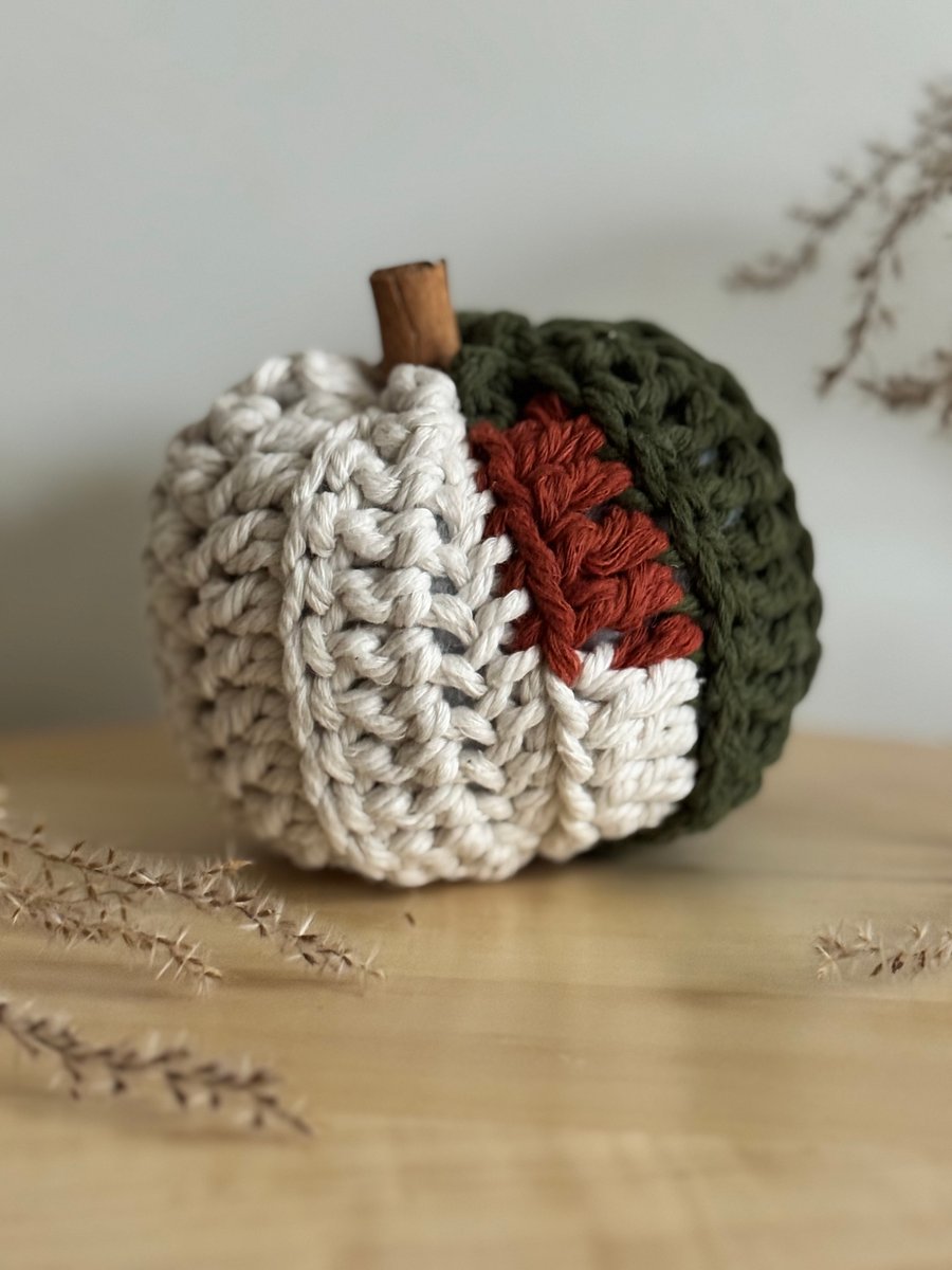 Zero Waste ‘Frankenstein’ Knitted Pumpkin 