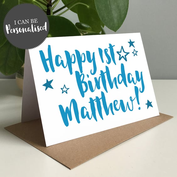 Personalised Happy Birthday Greeting Card