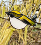 Super cute goldcrest stained glass bird decoration - Image 2