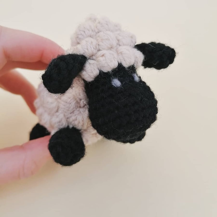 Crochet Lamb, 100% Wool