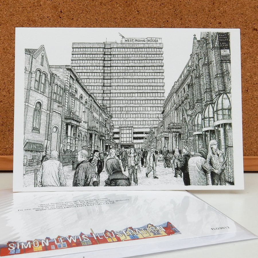 West Riding House - Leeds Greetings Card