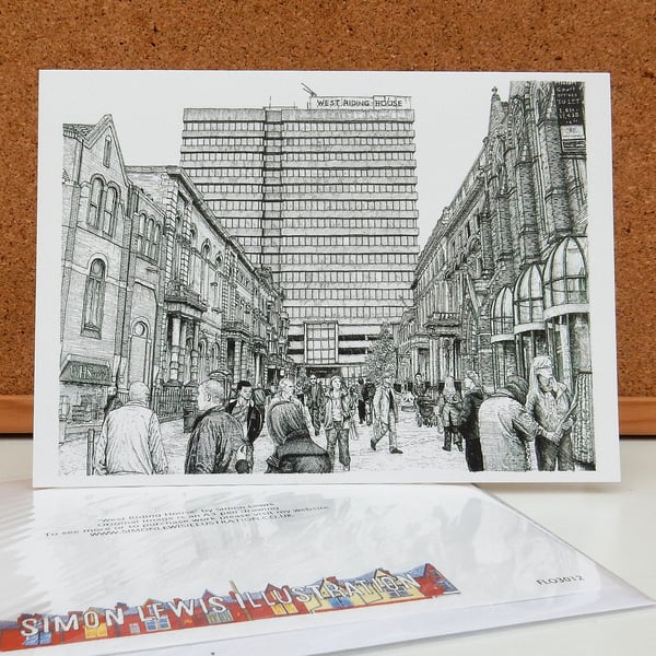 West Riding House - Leeds Greetings Card