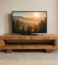 Rustic Wooden Low Rise TV Unit  