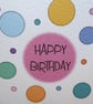 C6496   Happy Birthday Card, Hammered Card,  - Image 4