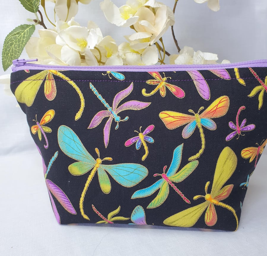 Dragonfly cosmetic pouch