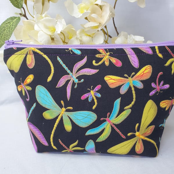 Dragonfly cosmetic pouch