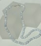 Blue Lace Agate Necklace with Sterling Silver - Image 4