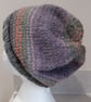 Handknit slouchie hat Alpaca Wool blend M