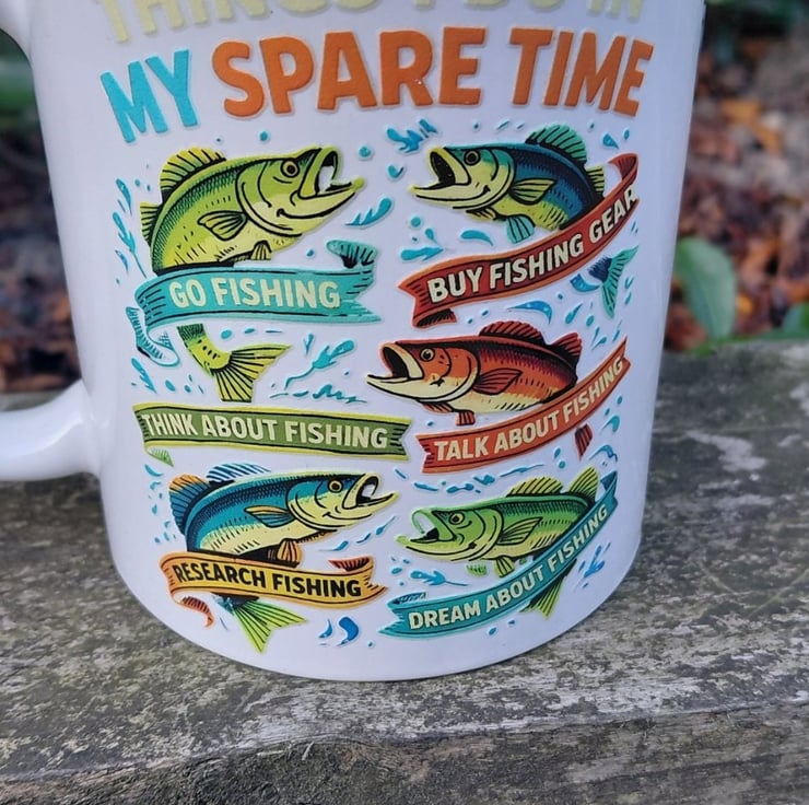 Things I do in my spare time Fishing cup - Folksy