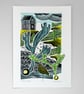 "Beach House" screen print - Image 1