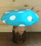 Bee on Blue Toadstool - Image 3