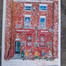 The Red Lion Pub watercolour print