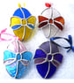 Easter Egg Suncatcher Stained Glass Handmade Red 007 - Image 6